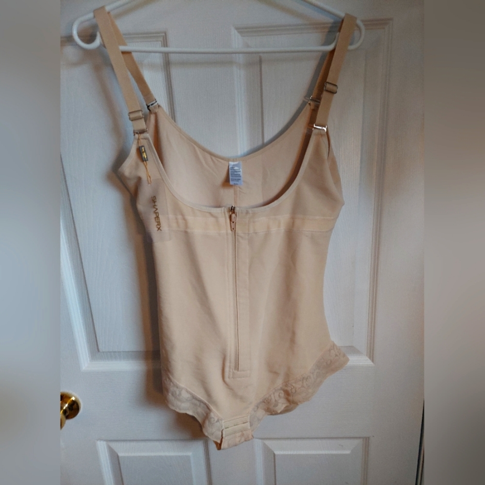 Shaperx tummy control shapewear bodysuit faja shapewear with clasps and zipper